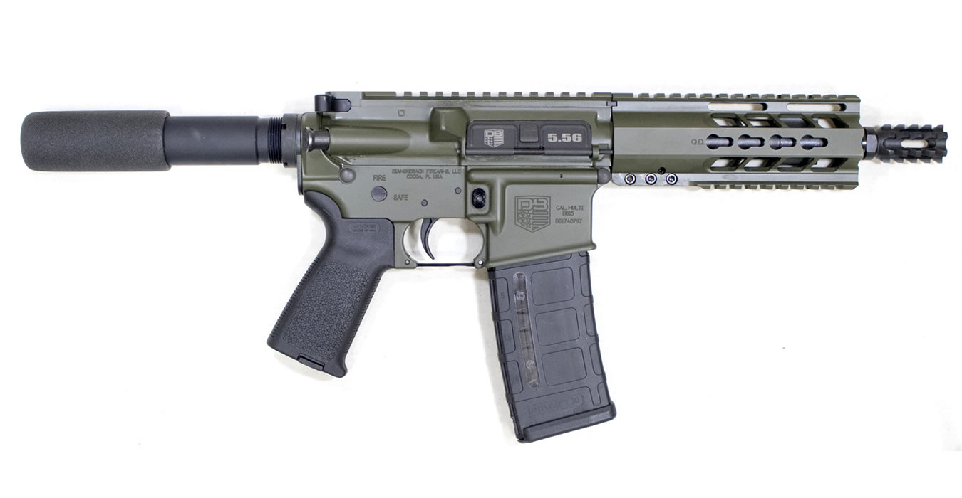 Diamondback DB15 5.56mm OD Green Semi-Automatic Pistol – Texas AR-15 Rifle