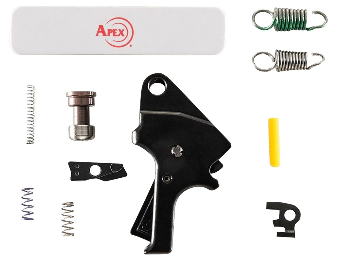 Apex Tactical 10027BLK Flat Face Forward Set Trigger Kit Black Compatible w/ M&P 2.0