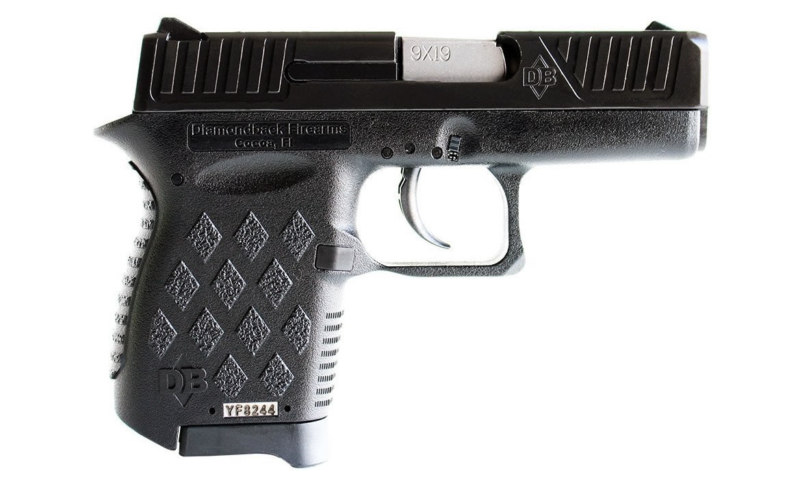 Diamondback DB9 9mm Carry Conceal Pistol - Texas Subcompact Pistol - Texas